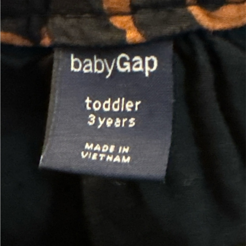 GAP Toddler Skirt with Black and Orange Boho Floral Design, Toddler 3T - Picture 3 of 4